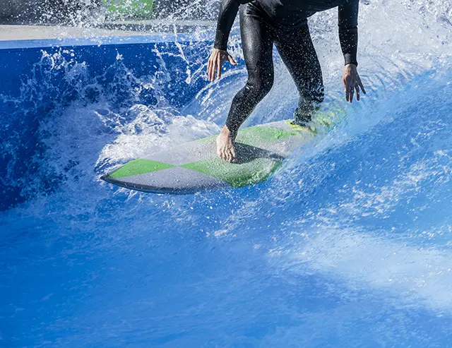 Le bassin a vagues
